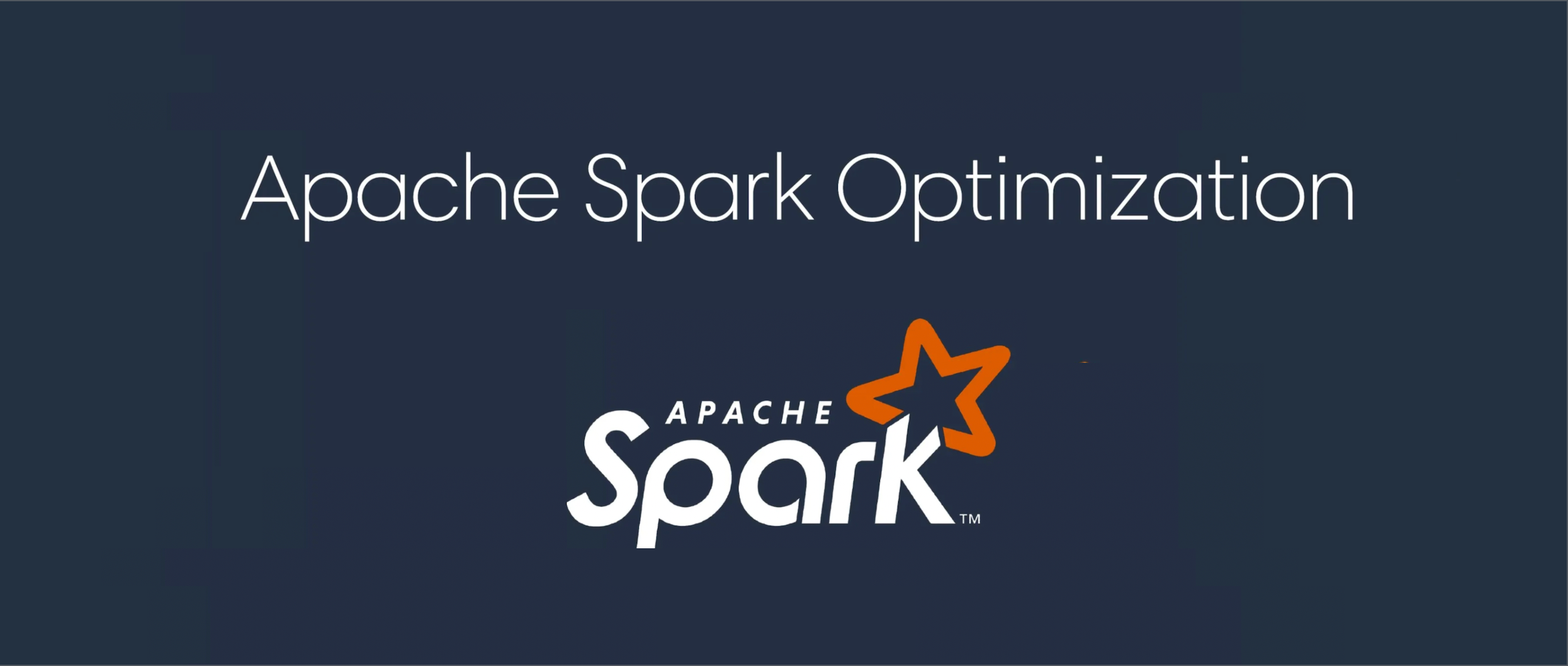Optimizing Spark Applications